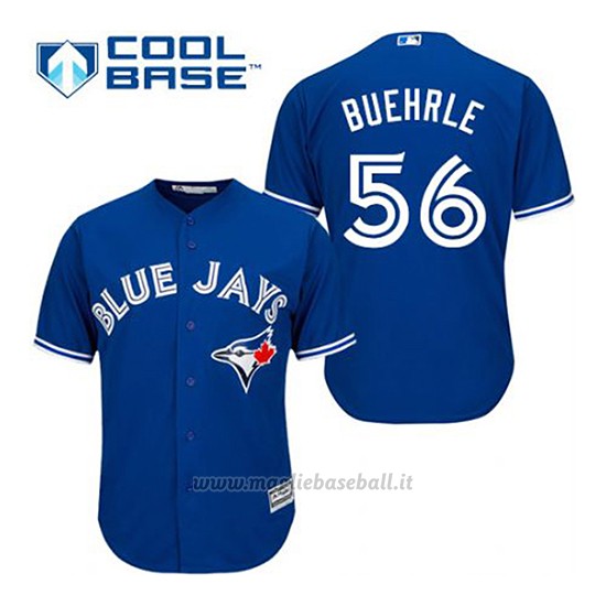 Maglia Baseball Uomo Toronto Blue Jays Mark Buehrle 56 Blu Alterner Cool Base